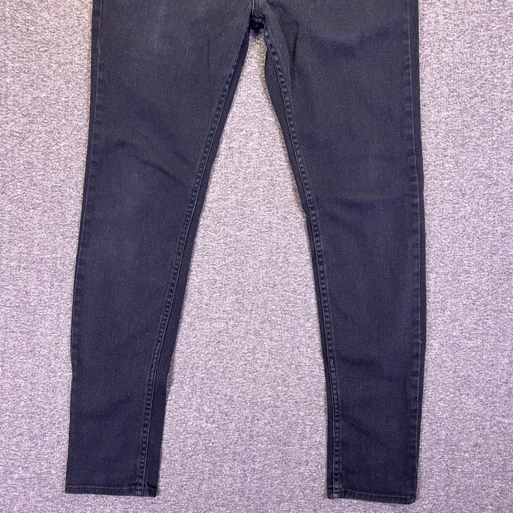 Bullhead Jeans Mens 32x32 Black Skinny Skinniest Grunge Casual Stretch Denim - Picture 7 of 14